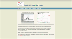 Desktop Screenshot of opticalpulsemachines.com